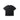 Black utility tee back view, crew neck