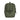 Small olive admin pouch with front strap pocket and top webbing handle