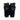 Double pistol magazine pouch, black textured fabric with two open top magazine sleeves