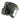 Dark green high cut helmet cover with side rail mount and gray protective shell