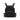 Black plate carrier with front MOLLE panel and two side magazine pouches