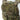 Camouflage plate carrier front panel with MOLLE rows, rectangular pouch sections, and label patch