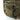 Camouflage plate carrier side pouch with hook-and-loop flap and MOLLE attachment webbing