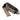 Single pistol magazine pouch with black top flap and tan fabric body