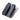 Black double pistol magazine pouch with two webbed flaps and molded retention inserts