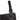 Black triple magazine pouch with vertical webbing strap and rectangular reinforcement panel