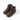 Brown mid tactical boots with lace-up front, padded ankle collar, and rugged rubber sole