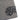 Grey beanie close-up with black logo graphic on lower edge