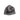 Grey knit beanie cap with large black logo graphic on cuff