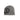 Grey knit beanie cap with black Scorpion-style logo patch on front