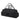 Black deployment bag with front patch panel, side pocket, and carry strap