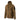 Coyote hooded full-zip fleece jacket with stand collar and front zip pockets