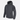 Dark grey full-zip hoodie with drawstring hood, zip front, and front kangaroo pocket.