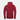 Red kangaroo hoodie back view with adjustable hood and front kangaroo pocket