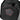 Black chest bag close-up of mesh panel with red outline logo patch