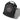 Black chest bag with mesh front patch and red-trim logo panel