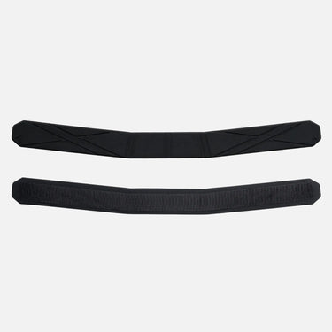 Black belt comfort pad and hook strip, textured long panel set