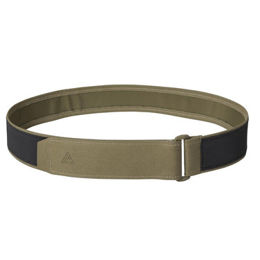 Two-tone inner belt with adjustable buckle, olive webbing and dark end panels
