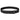 Black woven inner belt with adjustable buckle and rectangular keeper