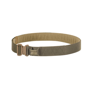 Coyote tan rescue gun belt with metal buckle and webbing loops