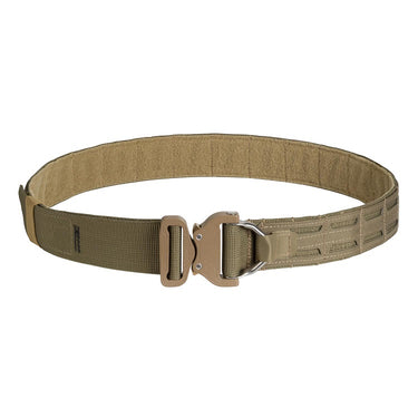 Coyote modular belt with metal buckle and webbing loops