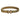 Tan modular belt with green camo striping and metal buckle