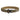 Tan tactical belt with webbing and black metal buckle and keeper