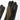 Black leather flight glove with olive drab palm patch and finger seams