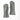 Cuffed flight gloves in light gray, leather-look palm and stitched fingers