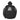 Black hooded zip jacket back view with large Alpha-Omega emblem