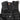 Black tactical MOLLE vest front with padded shoulder panels and mesh back panel