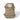Tan tactical backpack with front MOLLE webbing, patch panel, and side straps