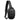 Black crossbody sling bag with front zip pocket, side zippers, and adjustable strap