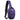 Indigo crossbody sling bag with front zip pocket and side zippers, adjustable strap