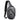 Slate crossbody sling bag with front zip pocket, side zippers, and adjustable strap