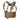 Coyote-brown tactical chest rig with zip-front panel and shoulder straps