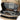 Coyote chest bag open interior showing gray fabric lining and zipper divider