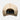 Light tan trucker cap with mesh back and adjustable black strap; interior lining visible.