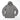 Gray hooded jacket with full-zip front and side utility pockets