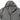 Gray hooded jacket close-up with open front and inner mesh panel