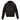 Goatskin flight jacket back view with shearling-style collar attached