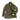 Olive green field jacket with stand collar, flap pockets, and interior drawstring