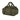 45L travel bag with top handle, front pocket, MOLLE straps, olive green