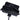 Black rear hanger pouch with zipper opening and interior molded organizer