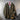 Olive drab combat parka with open front, stand collar, and multiple utility pockets.