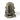Camouflage tactical backpack with rear straps, carry handle, and side webbing