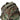 Camouflage tactical backpack close-up of top zipper, pull cords, and front patch