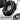 Black electronic hearing protection ear cup with circular control panel detail