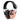 Electronic ear protection headphones with rose pink and black ear cups and mesh headband