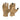 Coyote brown light tactical gloves with textured grip palm and elastic wrist cuffs